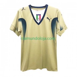 Camisola Itália Guarda-redes Retro Homem Equipamento Primeiro 2006 Manga Curta